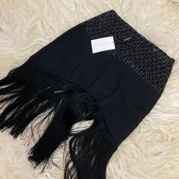 COPY - ALEXIS Sequin Embellishments Knee-Length Skirt - Picture 3 of 12